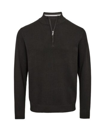 Zip Collar Regular Fit Knit