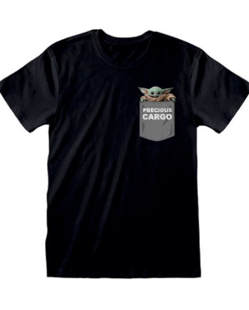 Baby Yoda Sort  -shirt Til Voksne The Mandalorian