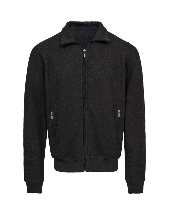 Full Zip Casual Striktrøje