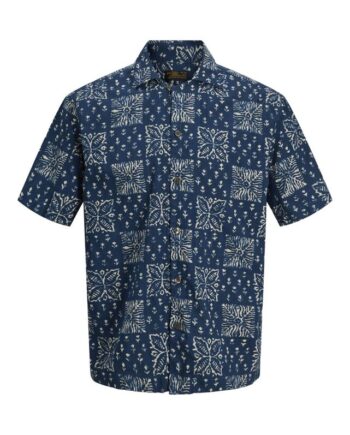 Jprblulyon Print Dobby     Shirt Sn