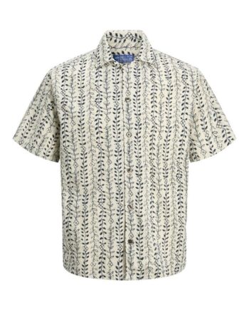 Jprblulyon Print Dobby     Shirt Sn