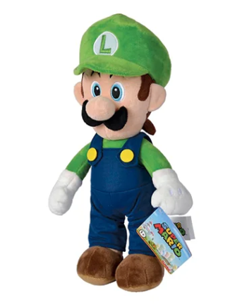 Luigi Bamse 30 Cm Super Mario