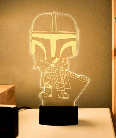 Mando Lampe The Mandalorian 3d Lampe