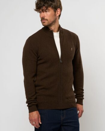 Mcalfie Zip Lambswool Knit