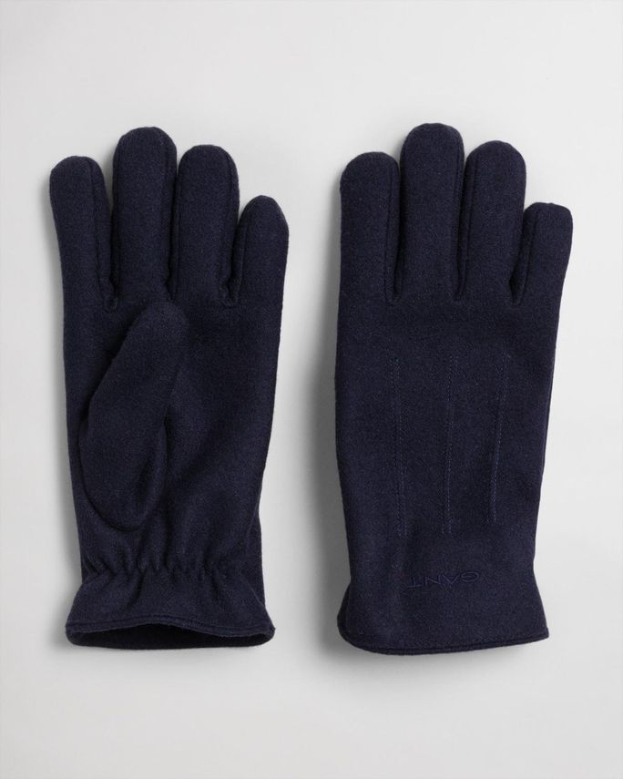 Melton Gloves Classic Blue  -