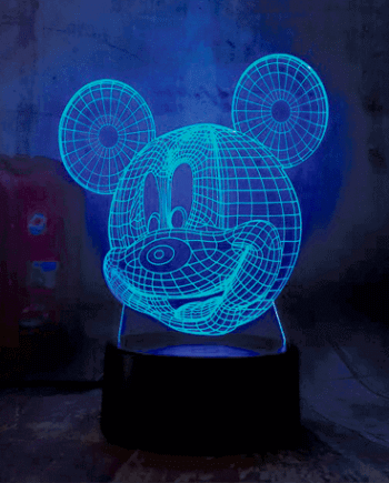 Mickey Mouse 3d Lampe