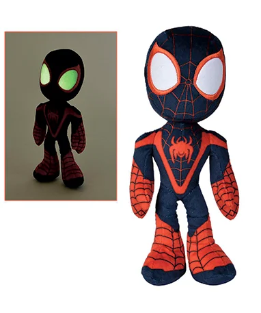 Miles Morales Bamse 25 Cm Lys øjnene