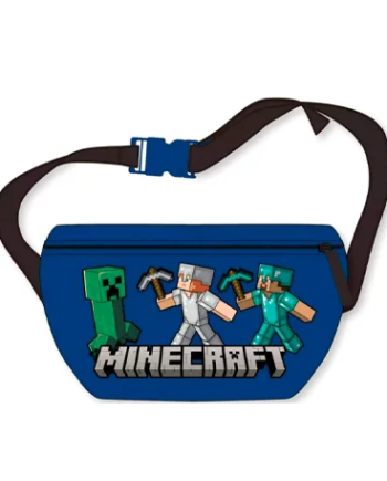 Minecraft Blå Bæltetaske