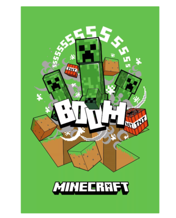 Minecraft Creeper Boom Tæppe 100x150cm