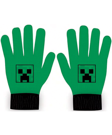 Minecraft Creeper Firkant Handsker Vanter Til Børn