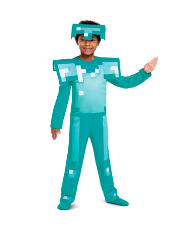 Minecraft Diamant Kostume  -     -  år
