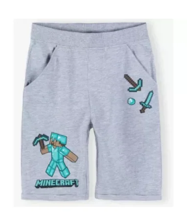 Minecraft Grå Shorts Til Børn -12 år