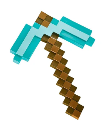 Minecraft Hakke 40 Cm Plastik Diamant Pickaxe
