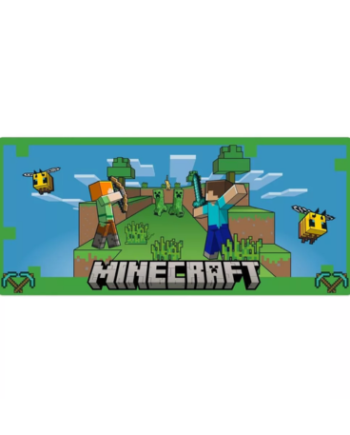 Minecraft Musemåtte Alex   Steve Vs Creeper 35x80cm