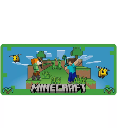 Minecraft Musemåtte Alex Steve Vs Creeper 35x80cm