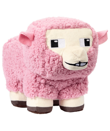 Minecraft Pink Får Bamse 20 Cm
