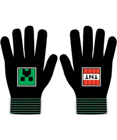 Minecraft Sort Tnt   Creeper Handsker Vanter