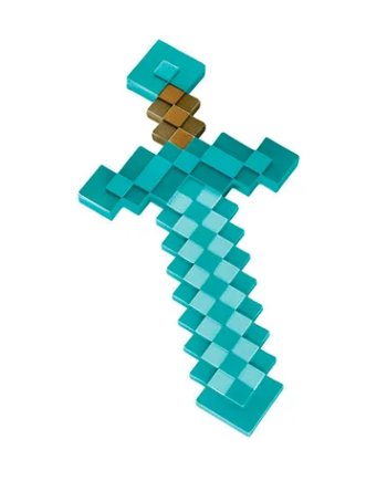 Minecraft Sværd 50 Cm Plastik Diamant Sværd