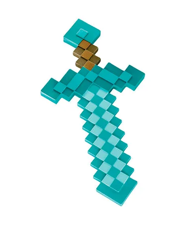 Minecraft Sværd 50 Cm Plastik Diamant Sværd
