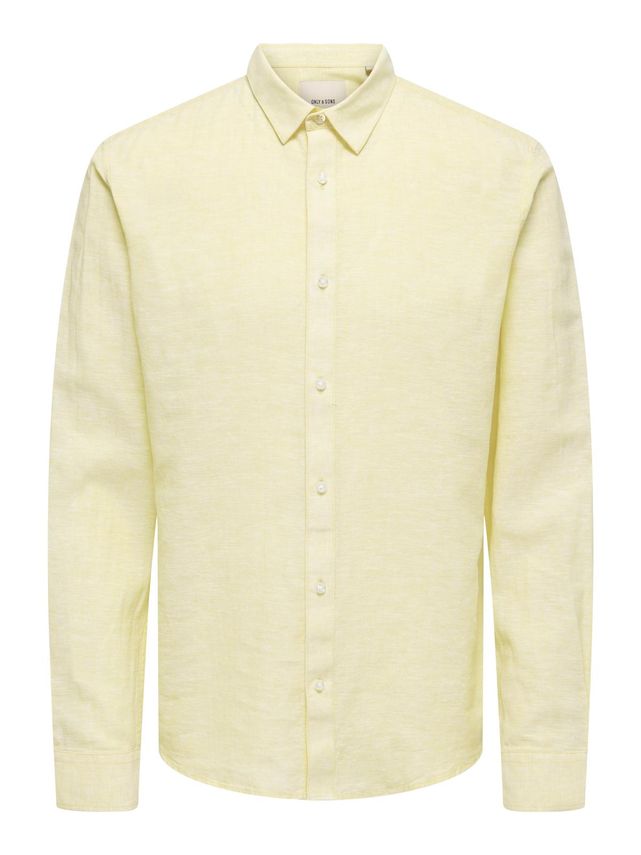 Onscaiden Ls Solid Linen Shirt