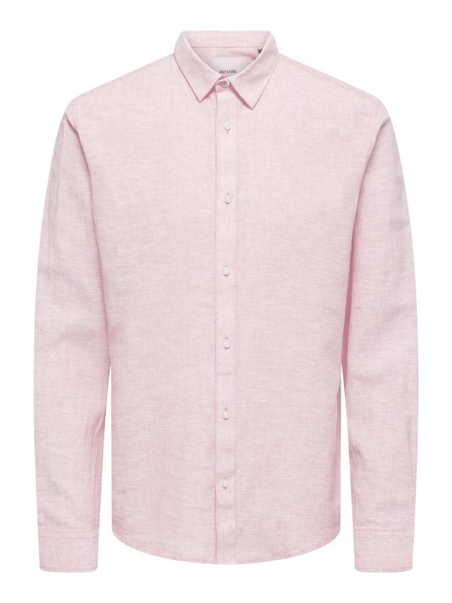 Onscaiden Ls Solid Linen Shirt