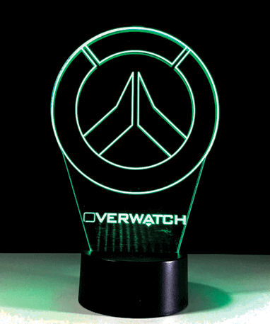 Overwatch Logo 3d Lampe
