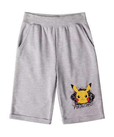 Pokemon Grå Shorts Til Børn -12 år