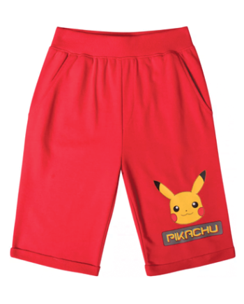 Pokemon Røde Shorts Til Børn  -12 år
