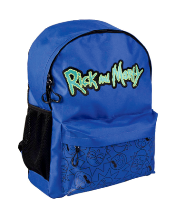 Rick   Morty Skoletaske Mørkeblå