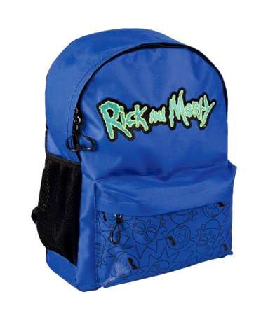 Rick Morty Skoletaske Mørkeblå