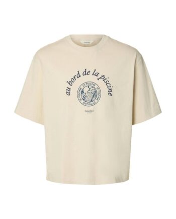 Slhboxynorman Graphic Ss  -neck Tee