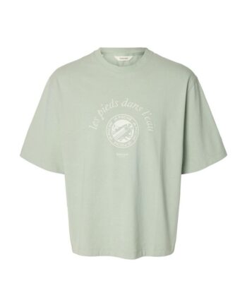 Slhboxynorman Graphic Ss  -neck Tee