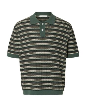 Slhdane Ss Knit Color Structure Pol
