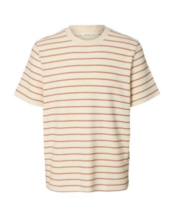 Slhdjango Stripe Ss  -neck Tee