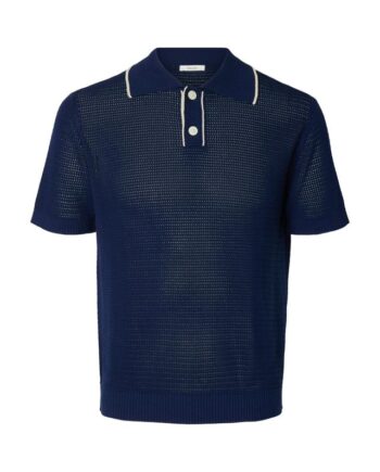 Slhjesse Ss Knit Open Structure Pol