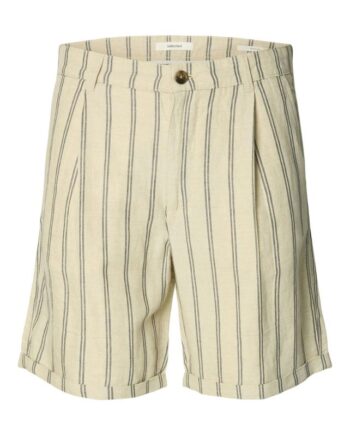 Slhregular-ron Linen Blend Shorts