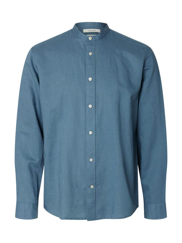 Slmregclay Linenblend Ls Shirt Band