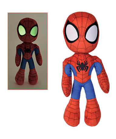 Spiderman Bamse 25 Cm Lys øjnene