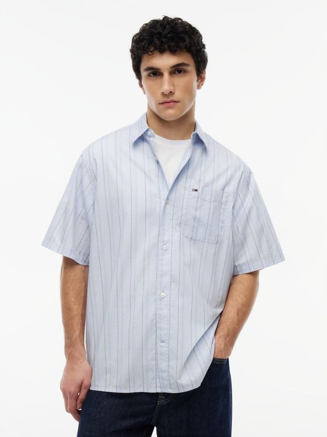 Tjm Rlx Poplin Stripe Ss Shirt
